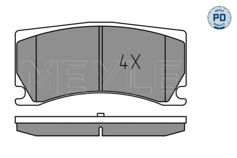 MEYLE Bremsbelagsatz, Scheibenbremse MEYLE-PD: Advanced performance and design.