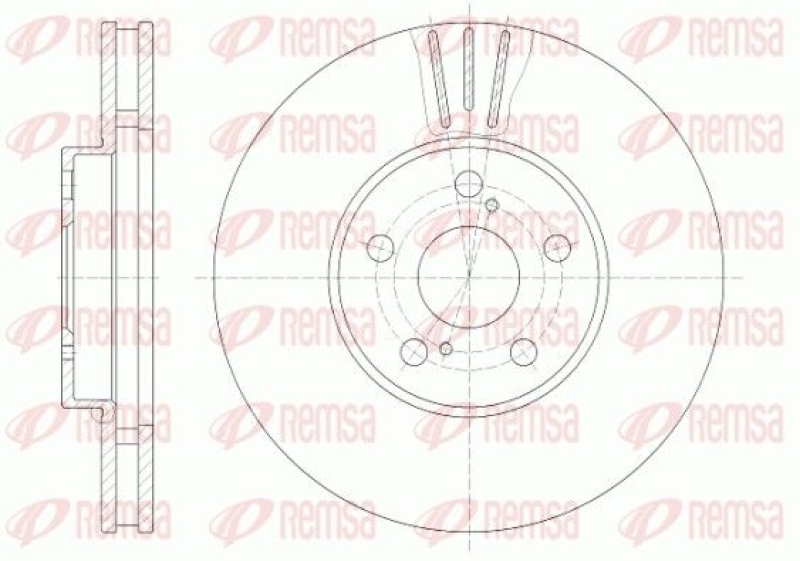 2x REMSA Brake Disc