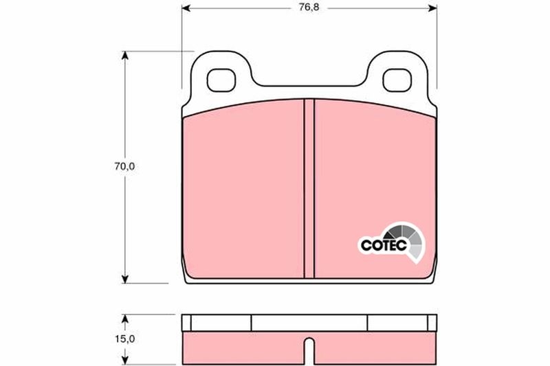 TRW Brake Pad Set, disc brake COTEC