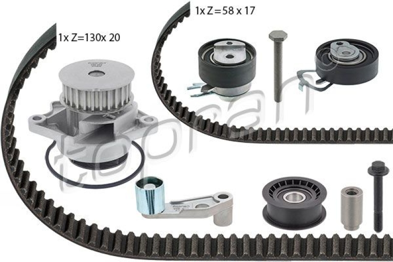 TOPRAN Water Pump & Timing Belt Kit