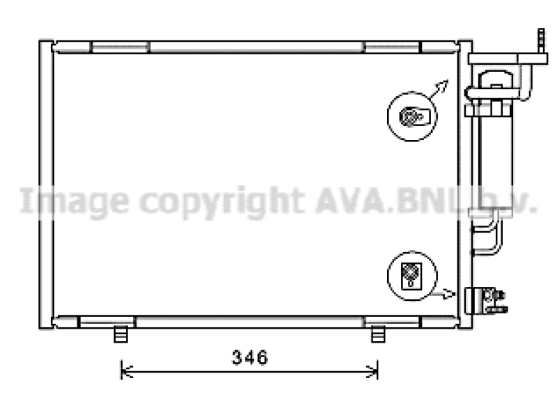 AVA QUALITY COOLING Kondensator, Klimaanlage