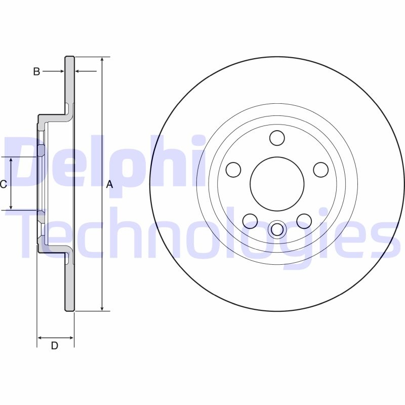 2x DELPHI Bremsscheibe