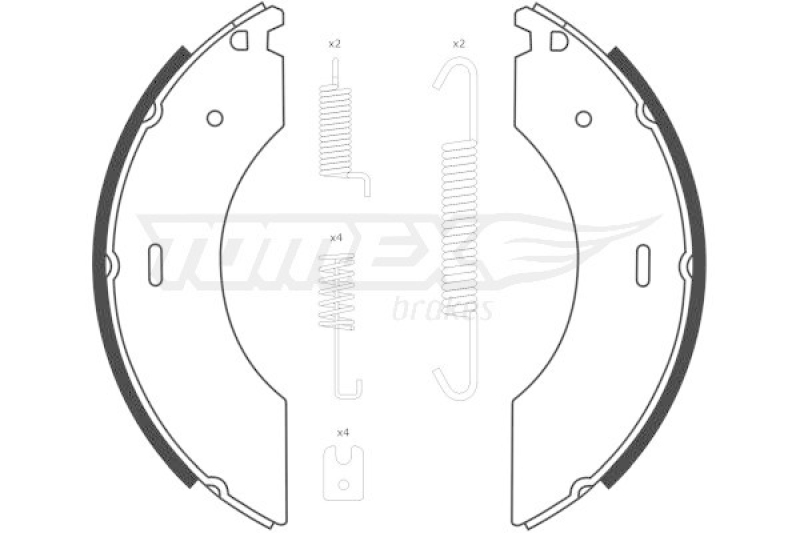 TOMEX Brakes Brake Shoe Set