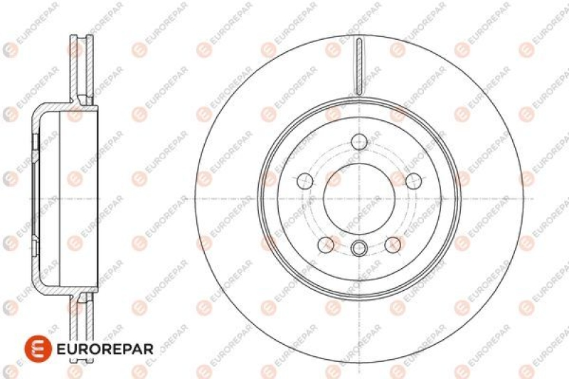 2x EUROREPAR Brake Disc