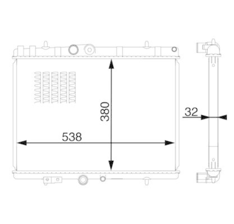 MAHLE Radiator, engine cooling BEHR