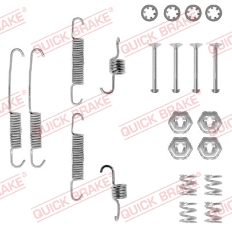 QUICK BRAKE Zubehörsatz Bremsbacken Trommelbremse Montagesatz