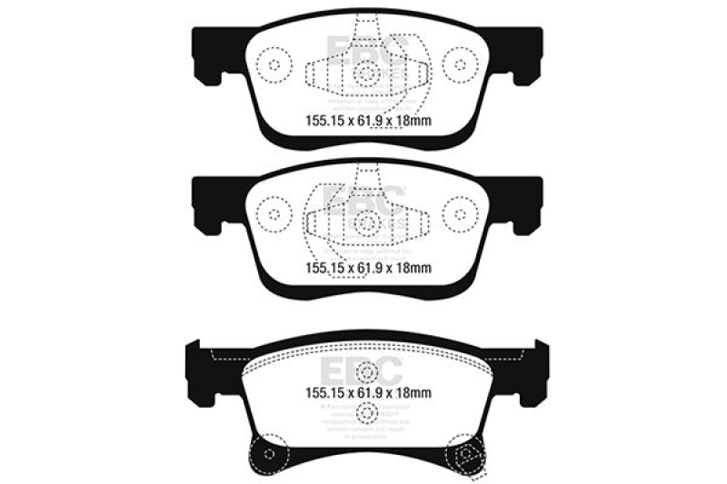 EBC Brakes Brake Pad Set, disc brake