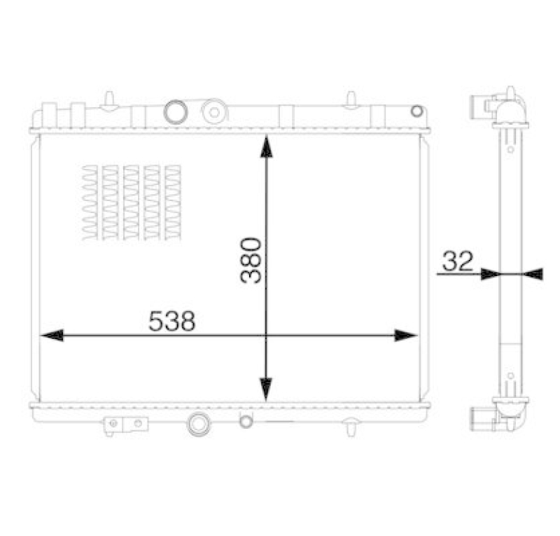 MAHLE Radiator, engine cooling BEHR