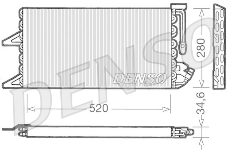 DENSO Kondensator, Klimaanlage