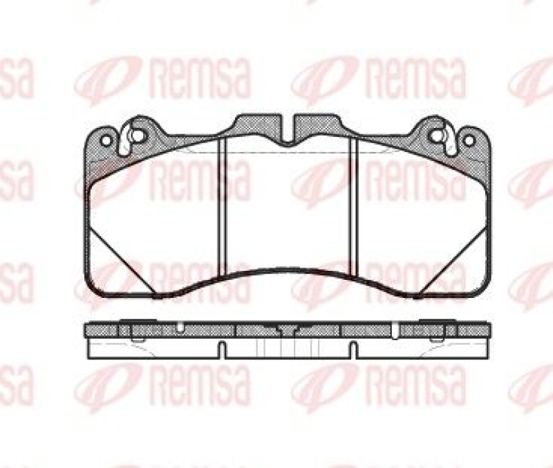 REMSA Brake Pad Set, disc brake