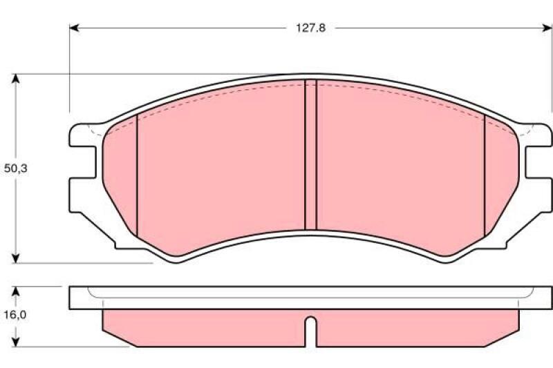 TRW Brake Pad Set, disc brake