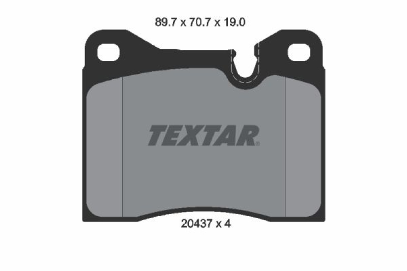 TEXTAR Brake Pad Set, disc brake