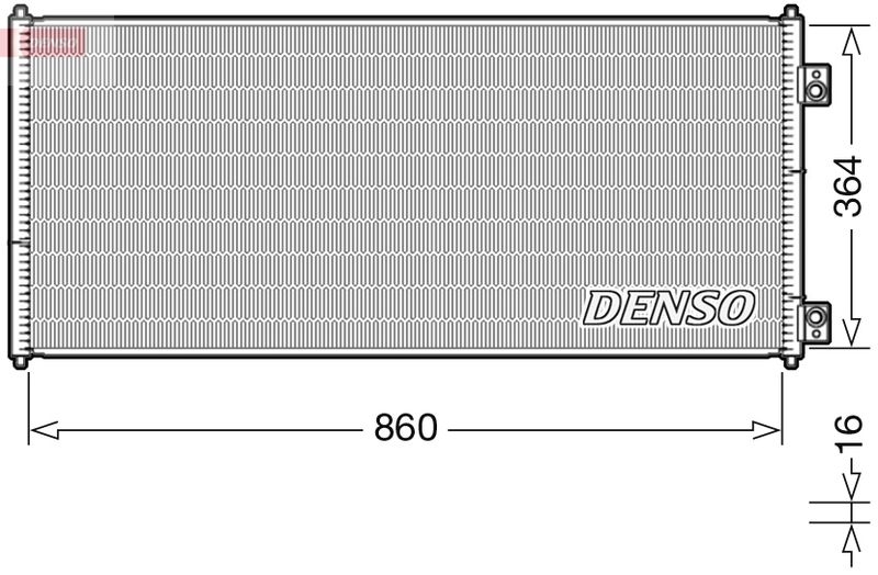 DENSO Kondensator, Klimaanlage