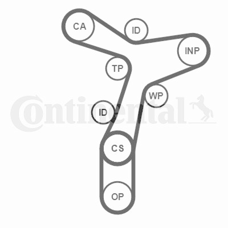 CONTINENTAL CTAM Zahnriemensatz