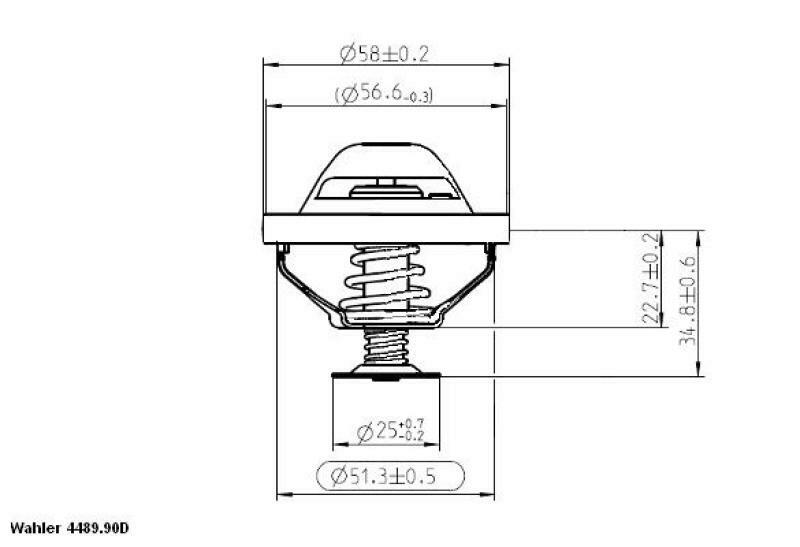 WAHLER Thermostat, coolant