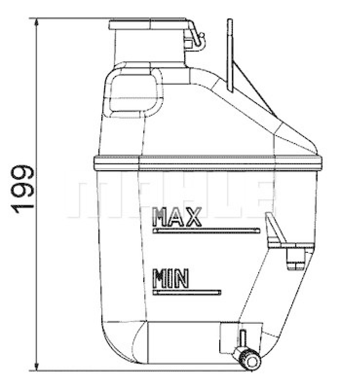 MAHLE Ausgleichsbehälter, Kühlmittel BEHR