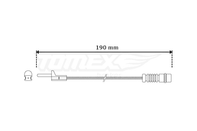 TOMEX Brakes Warnkontakt, Bremsbelagverschleiß