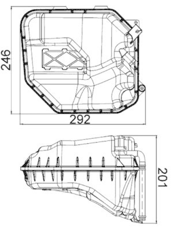 MAHLE Ausgleichsbehälter, Kühlmittel BEHR