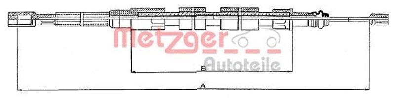 METZGER Cable Pull, parking brake