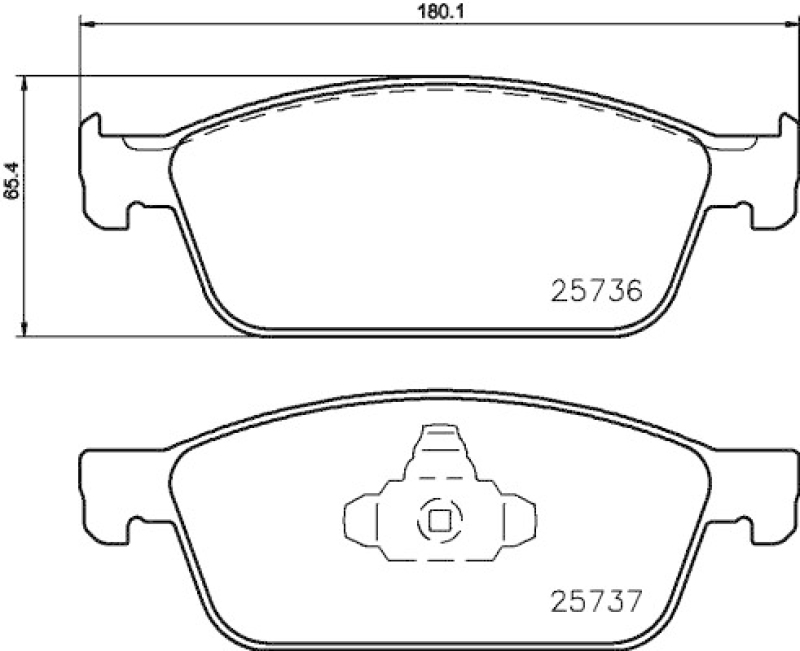 HELLA Brake Pad Set, disc brake