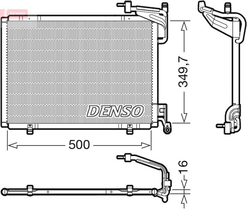 DENSO Kondensator, Klimaanlage