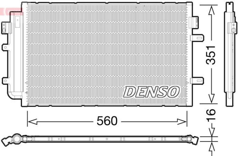 DENSO Kondensator, Klimaanlage