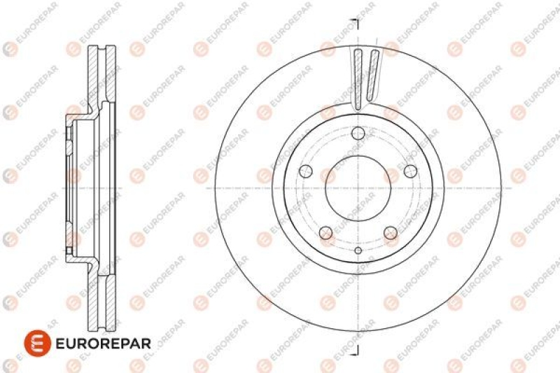 2x EUROREPAR Bremsscheibe