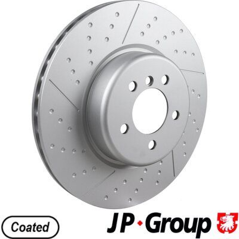 2x JP GROUP Brake Disc JP GROUP