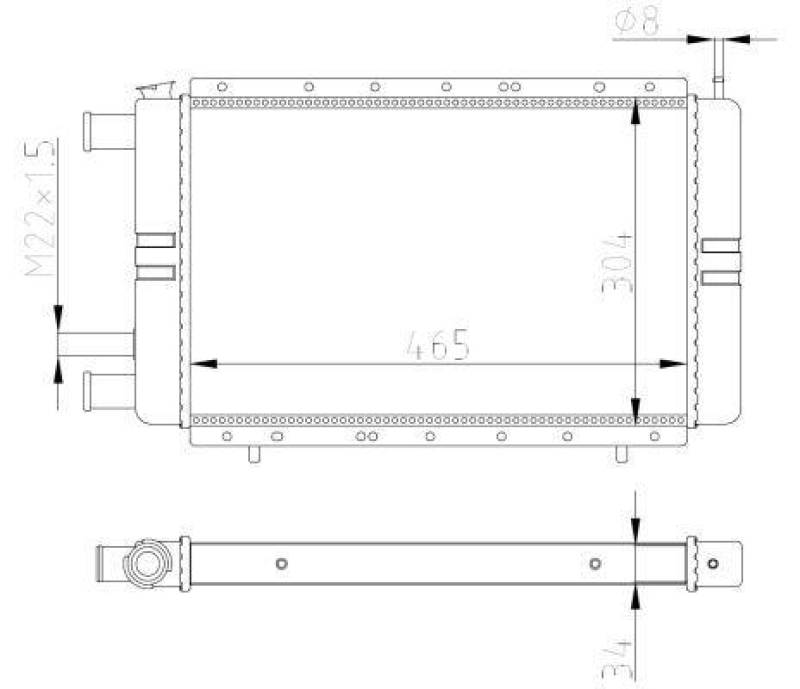 NRF Radiator, engine cooling