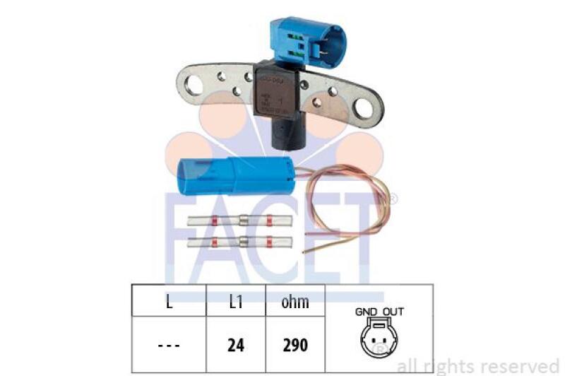 FACET Sensor, crankshaft pulse Made in Italy - OE Equivalent