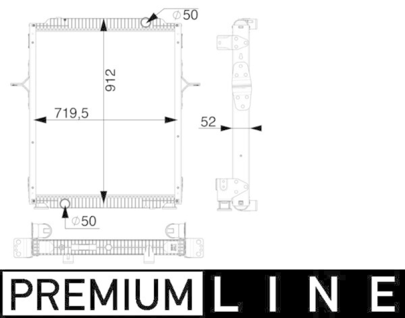 MAHLE Radiator, engine cooling BEHR *** PREMIUM LINE ***