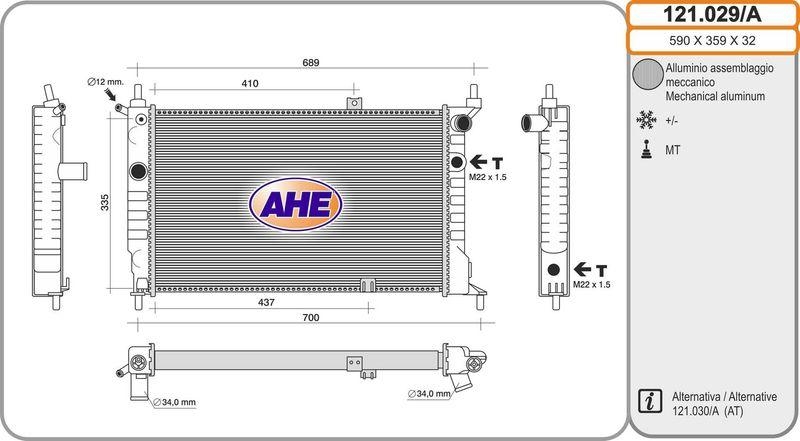 AHE Radiator, engine cooling