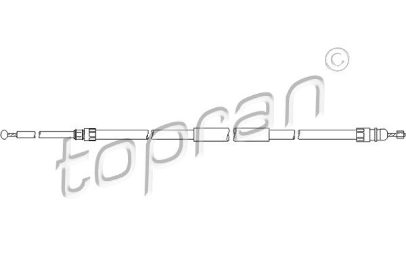 TOPRAN Cable Pull, parking brake