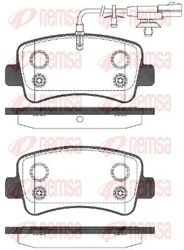 REMSA Brake Pad Set, disc brake