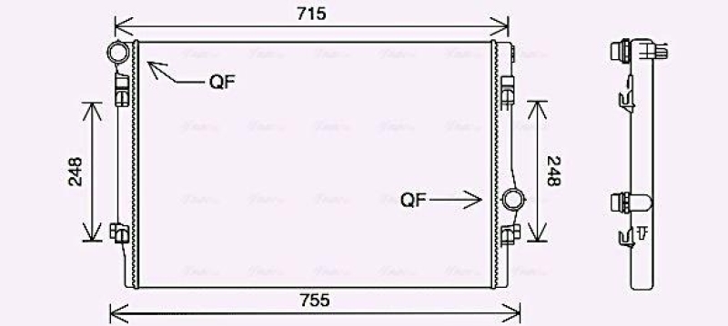 AVA QUALITY COOLING Kühler, Motorkühlung