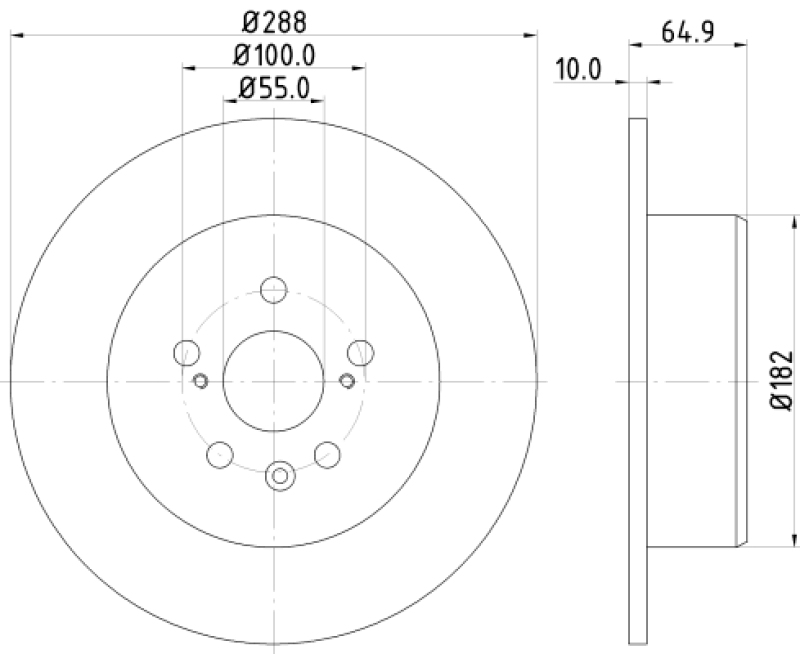 2x HELLA Bremsscheibe PRO