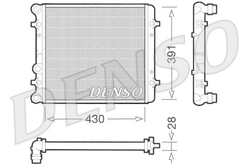 DENSO Radiator, engine cooling