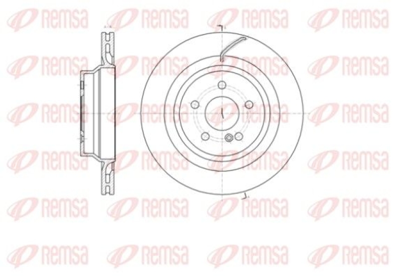 2x REMSA Brake Disc