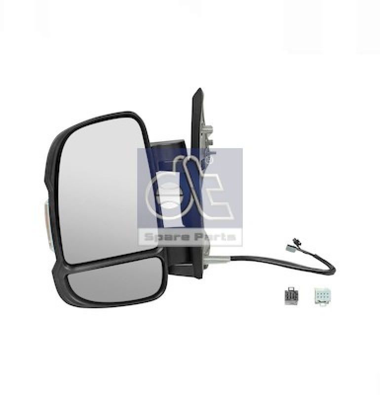 DT Spare Parts Exterior Mirror, driver cab