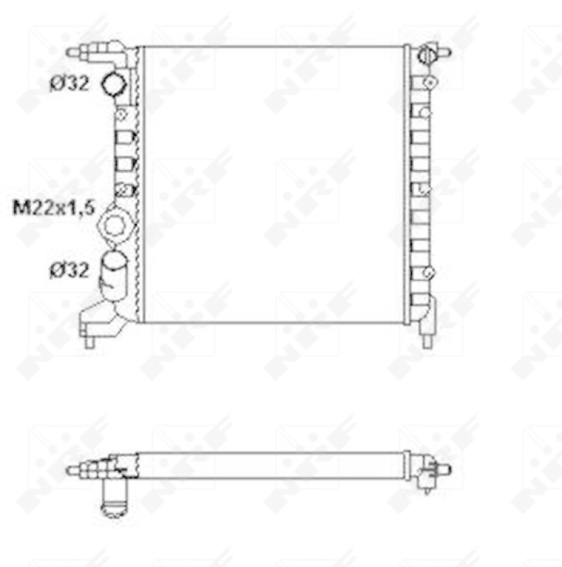 NRF Radiator, engine cooling