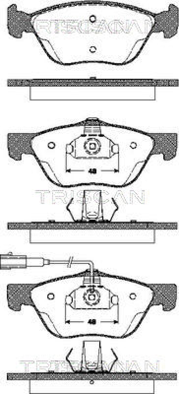 TRISCAN Brake Pad Set, disc brake