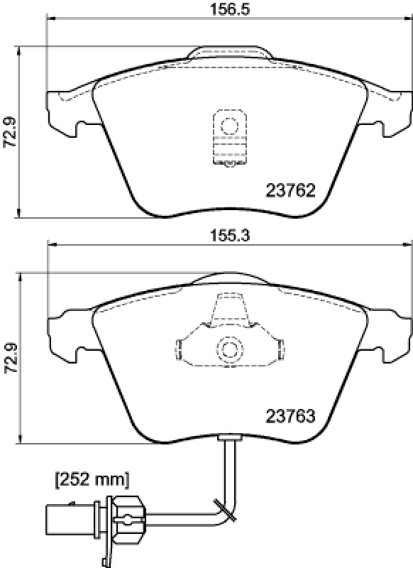 HELLA Brake Pad Set, disc brake