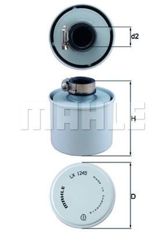 KNECHT Luftfilter, Kompressor-Ansaugluft