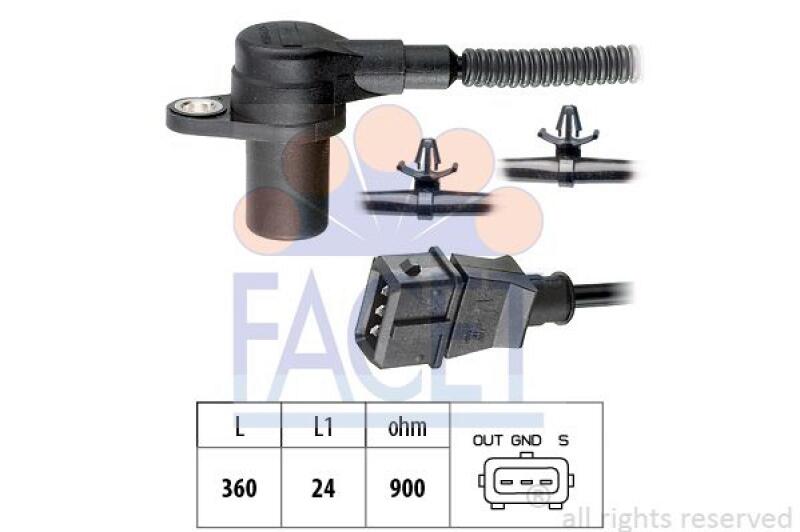 FACET Sensor, crankshaft pulse Made in Italy - OE Equivalent