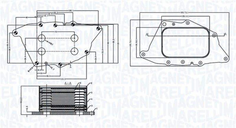 MAGNETI MARELLI Ölkühler, Motoröl