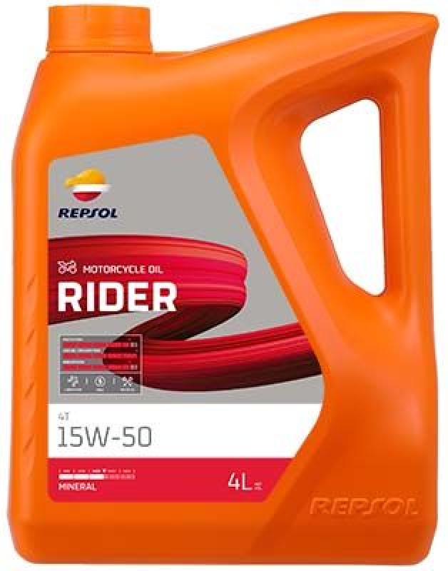 REPSOL Motoröl RIDER 4T 15W-50