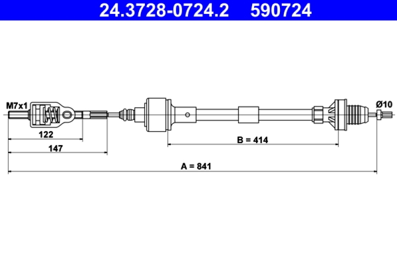 ATE Clutch Cable