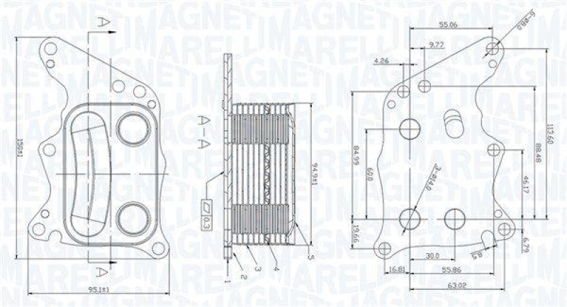 MAGNETI MARELLI Ölkühler, Motoröl