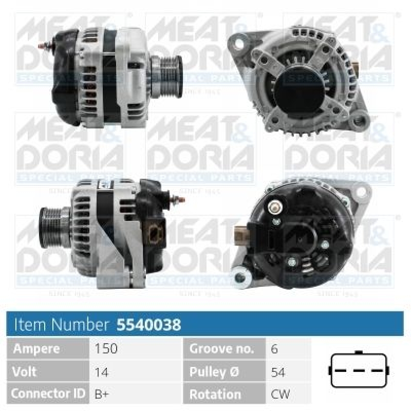 MEAT & DORIA Alternator