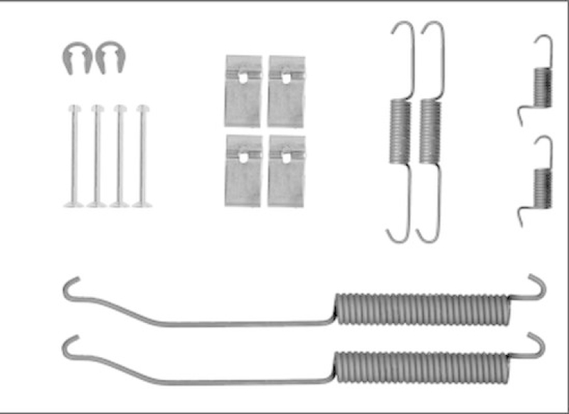 HELLA PAGID Accessory Kit, brake shoes